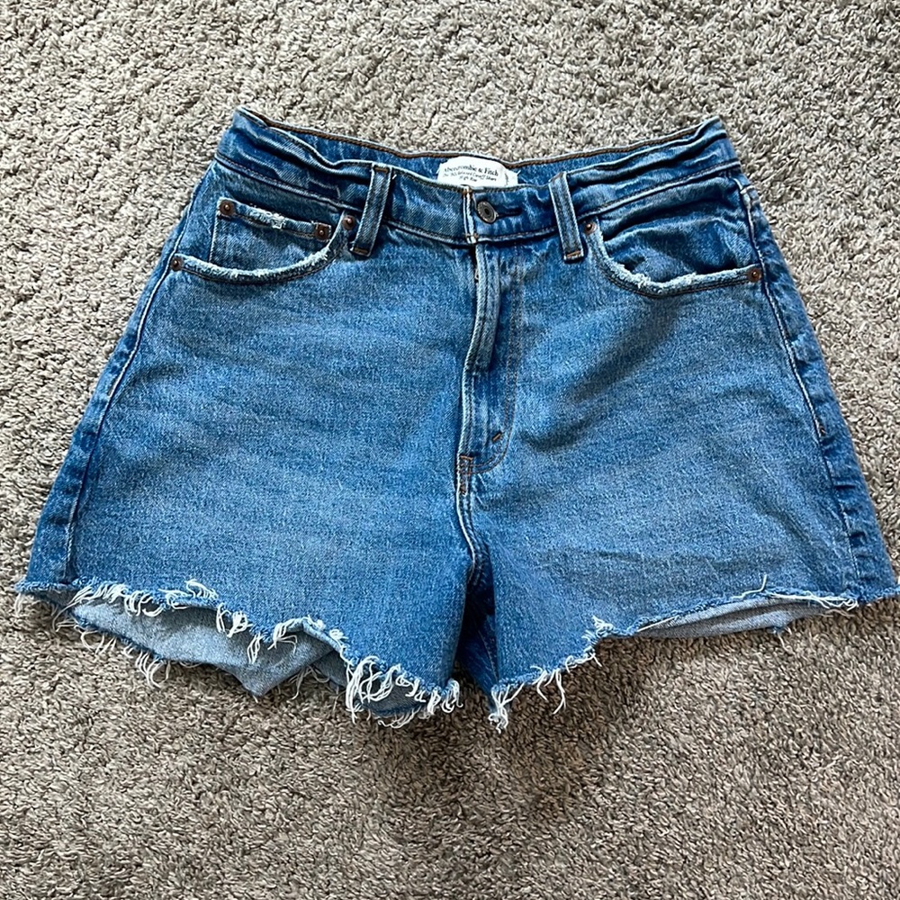 Abercrombie & Fitch Curve Love High Rise 90s Cutoff Short size 6